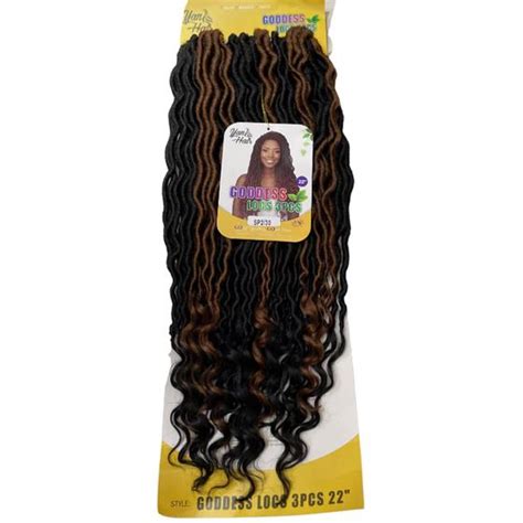 Cabelo Goddess Faux Locs Twist Torcido Gramas Crochet Braid Yan