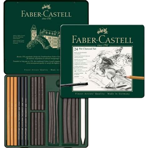 ESTUCHE FABER CASTELL PIT MONOCHROME CON 24 Faber Castell Arte Y