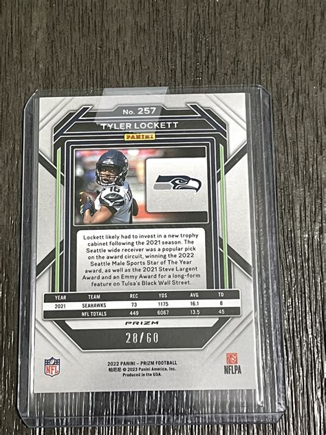 2022 Panini Prizm Orange Wave Tyler Lockett 28 60 257 EBay