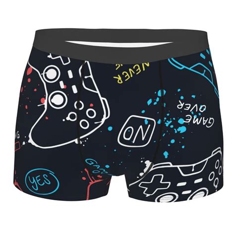 Disketp Joystick Gamepad Men S Boxer Briefs Soft And Breathable Cotton