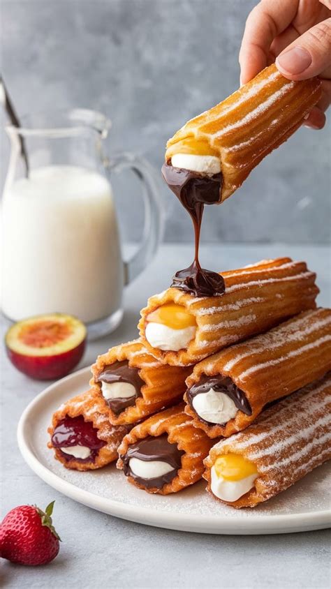 delicious fillings   churros cream filled churros
