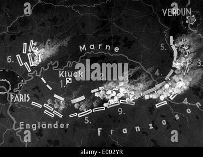 Una Mappa Di Fronte Occidentale Durante La Prima Guerra Mondiale