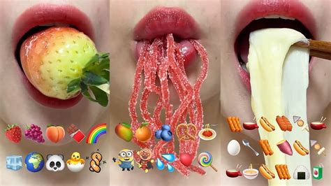 Asmr Hour Emoji Food Challenge Dessert Mukbang