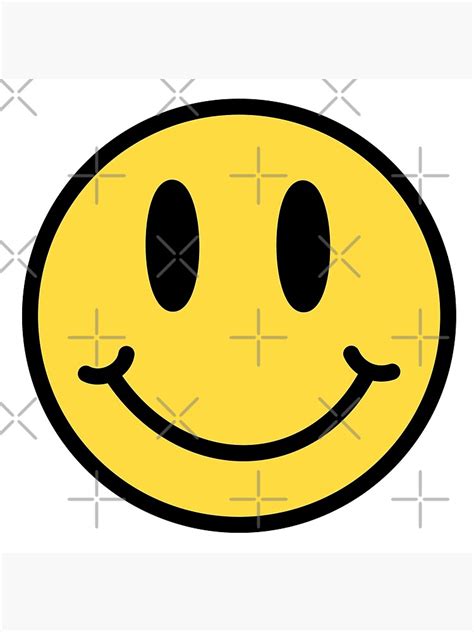 Yellow Smiley Face Art Print For Sale By Katelyn28 Redbubble