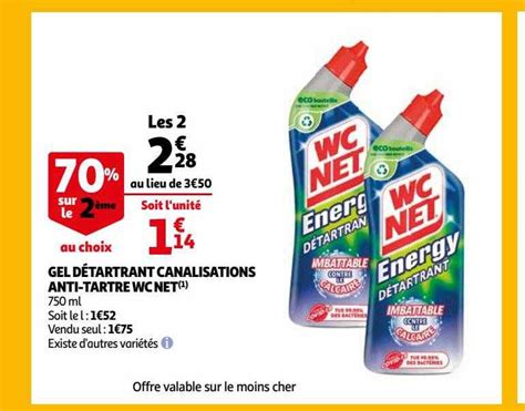 Promo Gel D Tartrant Canalisations Anti Tartre Wc Net Chez Auchan