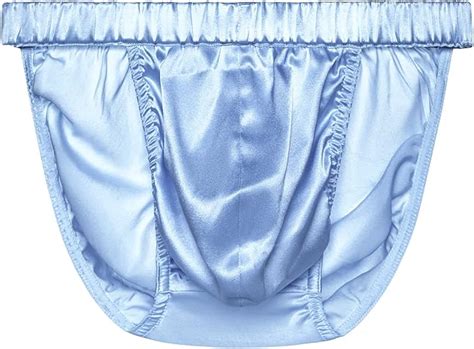 SilRiver Herren Seide Satin Bikini Beutel Tanga Slip Seide Unterwäsche Panties S XL Amazon