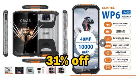 Oukitel Wp Ip Rugged Waterproof Smartphone Youtube