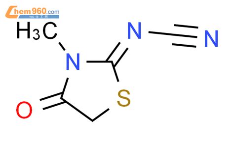 189690 66 2 Cyanamide 3 methyl 4 oxo 2 thiazolidinylidene 化学式结构式分子