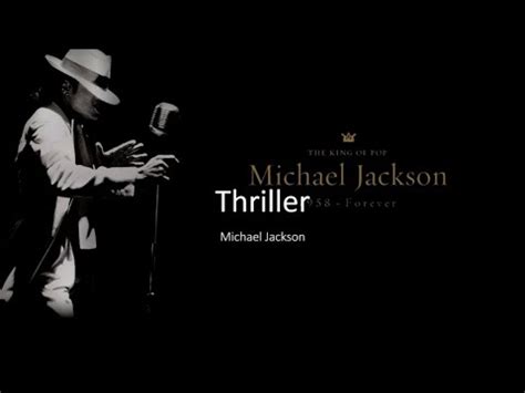 Thriller Michael Jackson Lyrics Youtube