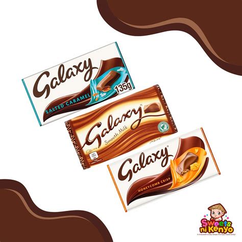 Galaxy Smooth Milk Salted Caramel Honeycomb Crisp Cookie Crumble Chocolate Bar Shopee