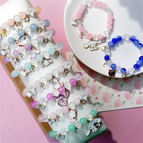 Jual FANSTORE PKU COD Gelang Kartun Pearl Boba Cinnamoroll