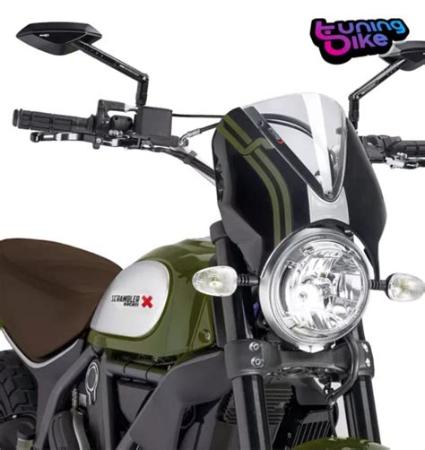 PUIG CUPULA RETRO Para Ducati Scrambler Desert Sled Cafe Racer 2017