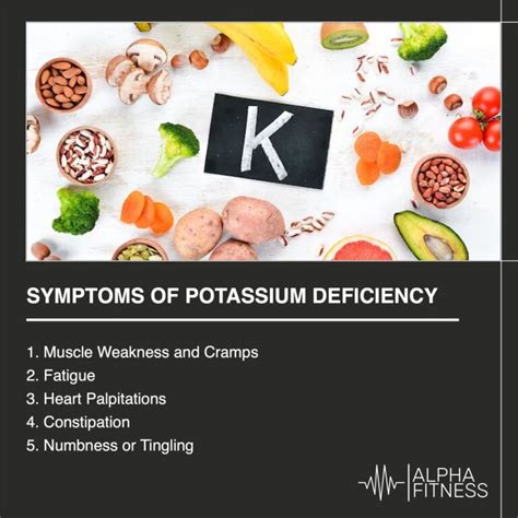 Symptoms Of Potassium Deficiency Alphafitness