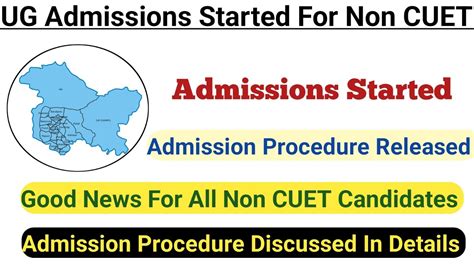 Ug Admissions For Non Cuet Candidates 🔥 Admission Process Started 🔥