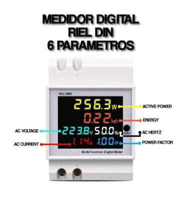 Medidor Digital De Consumo Electrico De Par Metros Monof Sico