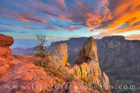 Lost Mine Trail Sunset 1 : Big Bend National Park : Images from Texas