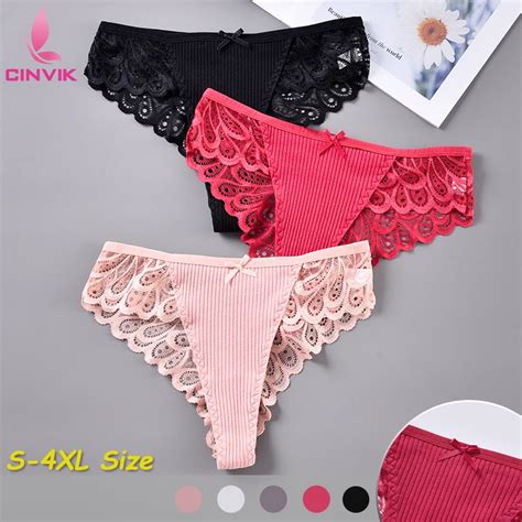 Sexy Lace Lingerie Fashion Bow Women Underwear Hollow Embroidery Breathable Comfortable Panties