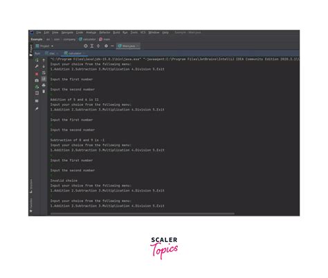 Menu Driven Program In Java Scaler Topics