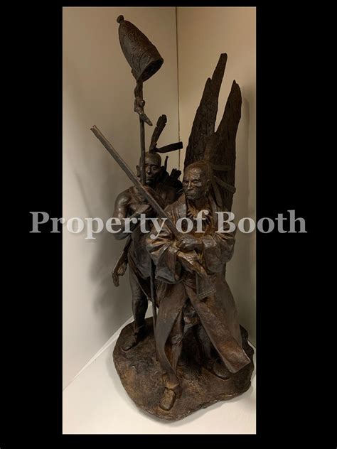 Harry Jackson Algonquin Chief And Warrior 1971 Bronze 32 X 15 X