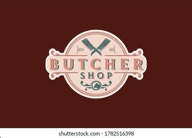 Butcher Shop Logo Design Vector Template Stock Vector (Royalty Free ...