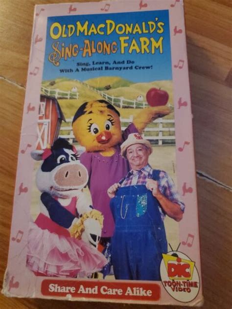 Old Macdonalds Sing Along Farm Share And Care Alike Vhs 1995 For