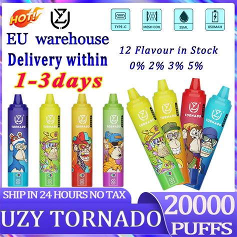 European Warehouse Uzy Tornado Puff K Disposable E Cigarettes