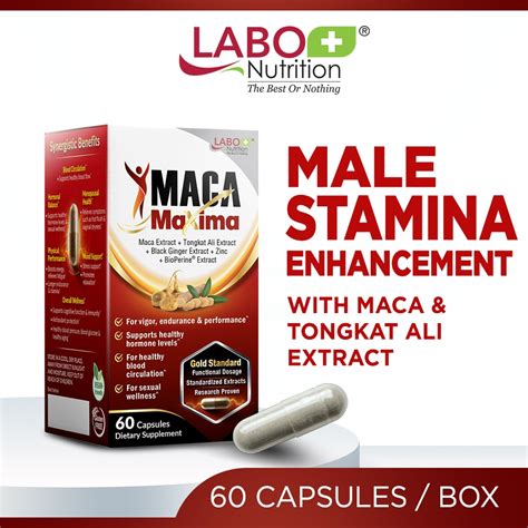 Labo Nutrition Macamaxima Dietary Supplement Capsule For Men Reproductive Sexual Health Energy