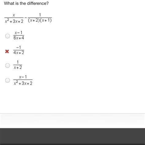 What Is The Difference Startfraction X Over X Squared 3 X 2