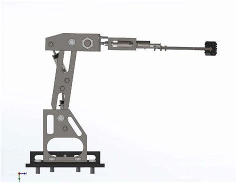 【工程机械】actuator Operated Robotic Arm机械臂3d数模图纸solidworks 仿真秀干货文章