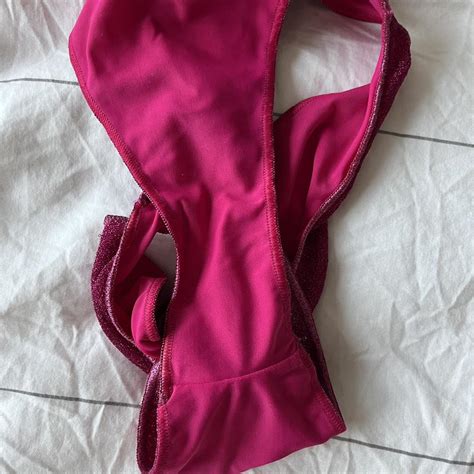 Oseree Lumiere S Bikini Set In Red Fuchsia Worn Depop