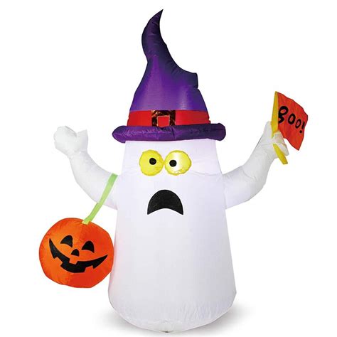 The Holiday Aisle® Halloween Naughty Ghost Inflatable And Reviews Wayfair