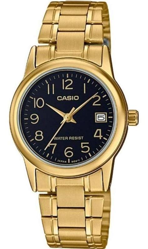 Relógio de Pulso Casio Feminino Analógico Dourado Pequeno Moderno