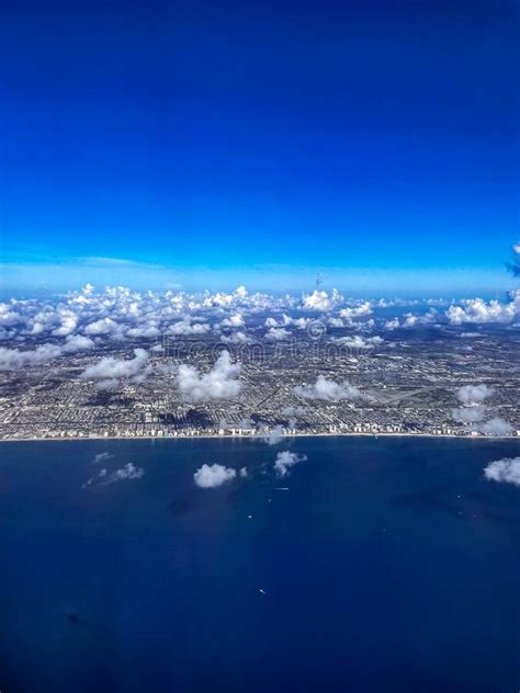 City Buildings And Ocean Views In Broward County Florida Stock Image