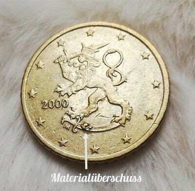 50 Cent Euro Münze Finnland 2000 Fehlprägung eBay