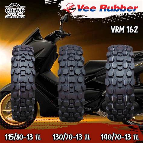 115 80 13 130 70 13 140 70 13 VRM162 ยหอVEE RUBBER TL Chang