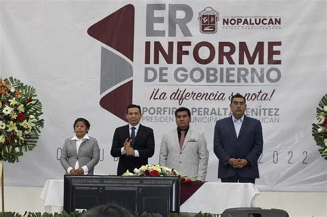 Rinde Porfirio Peralta Benítez su Primer Informe de Gobierno en