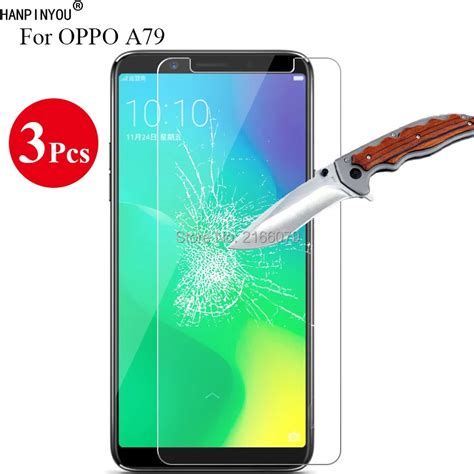 3 Pcslot New 9h 25d Tempered Glass Screen Protector For Oppo A79 A 79 601 Protective Film