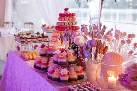 Кэнди-бар на свадьбу: фото и идеи