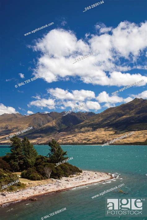 New Zealand South Island Otago Wanaka Area Lake Wanaka Stock Photo