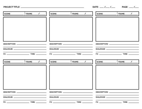 Free Storyboard Templates Pdf Psd Ppt Docx Story Board Off