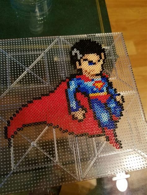 Superman Perler Hama Bead Dc Hama Beads Perler Perler Beads Images