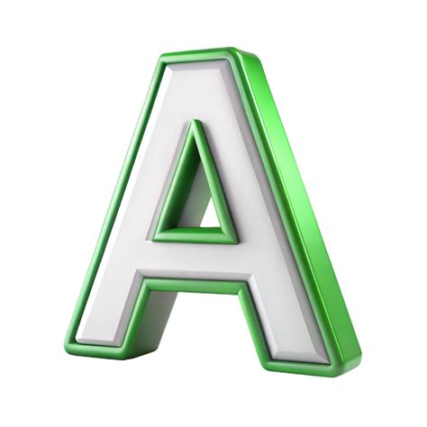 green alphabet letter    transparent background  png