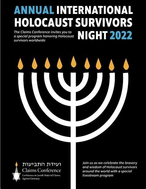 The Claims Conference Hosts International Holocaust Survivors Night