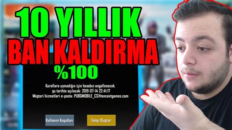 Yil Ban Kaldirma Nasil Yapilir Pubg Mobile Ban Kaldirma Youtube