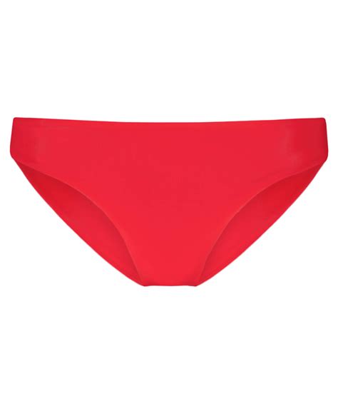 Damen Bikini Badehose HS21 P 01 Solids Red Basic Slip