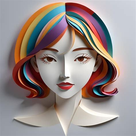 Premium Photo Dynamic Paper Art Capturing Youthful Spirit In Color