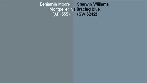 Benjamin Moore Montpelier Af 555 Vs Sherwin Williams Bracing Blue Sw