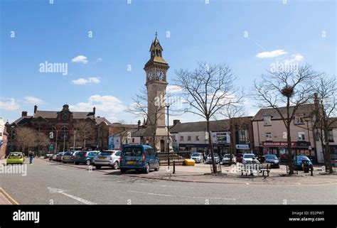 The Clock Tower In The Square At Tunstall Stoke On Trent Staffordshire