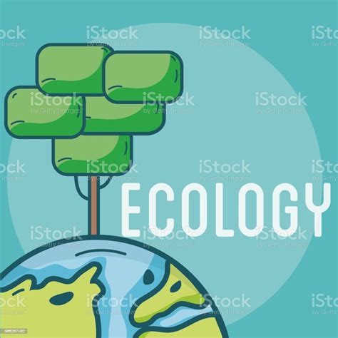 Ilustración De Concepto De Ecología Verde Mundo Y Más Vectores Libres De Derechos De Abstracto