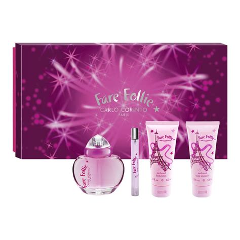 Set Fragancia Para Mujer Carlo Corinto Fare Follie EDT 100 Ml